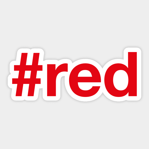 RED Hashtag Sticker by eyesblau